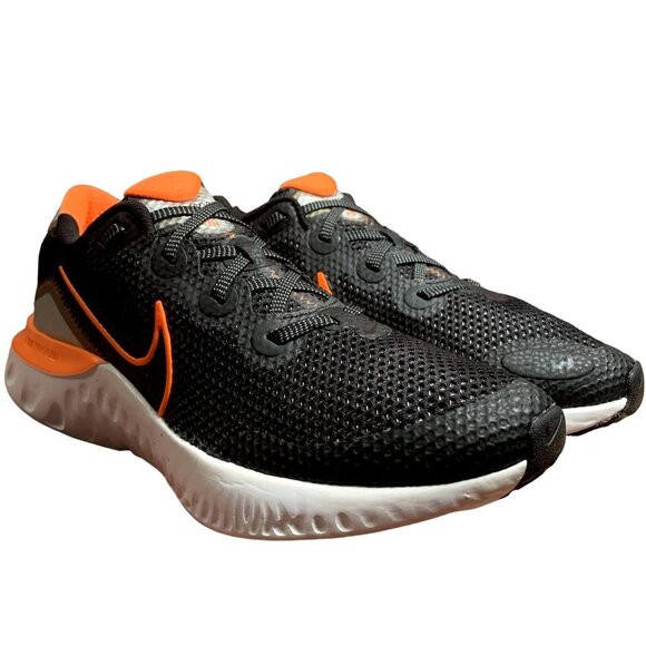 Nike Renew Run Sneakers Unisex Youth 6.5‎ Womens 8.5 Black Orange Running Shoes - Picture 10 of 12